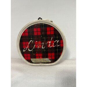 Linda McCalls Doll Case Round Red Black Plaid